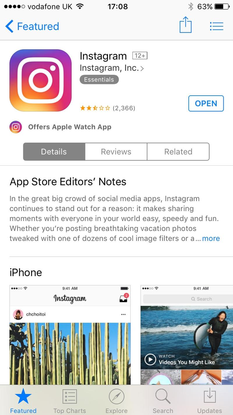 Instagram download mac app store download free